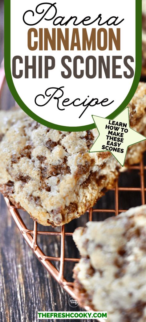 Panera Cinnamon Crunch Scone, Cinnamon Crunch Scones Panera Recipe, Make Ahead Scones Recipe, Cinnamon Crunch Scones, French Toast Scones, Easy Cinnamon Scones, Starbucks Scones Recipe Copycat, King Arthur Scones Recipe, Cinnamon Chip Scones Recipe