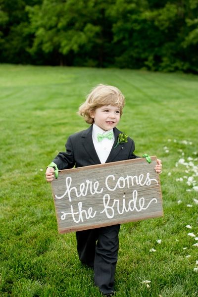 Here comes the bride sign by http://www.molliemeeks.com/ Wedding Ideas Color Schemes, Here Comes The Bride Sign, Wedding Decor Signs, Finally Engaged, When Two Become One, Bride Sign, Ideas Bodas, Two Become One, Old New Borrowed Blue