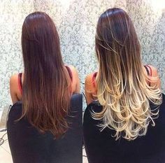 Californiana … Peinados Hair Styles, Ombré Hair, Brown Blonde Hair, Hair Makeover, Long Layered Hair, Beautiful Long Hair, Cortes De Cabello, How To Make Hair, Hairstyles Haircuts