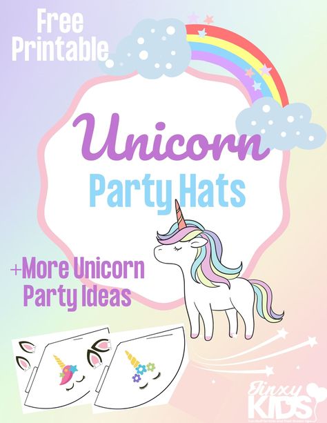 Party Games For Kids Birthday, National Puzzle Day, Games For Kids Birthday Party, Unicorn Party Hats, Unicorn Party Invitations, Decoration Ideas Birthday, Magical Crafts, Birthday Party Unicorn, Unicorn Birthday Party Ideas