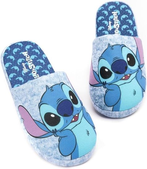 The house shoes feature Lilos pet ‘dog’ smiling as seen in the movie, making a must-have gift for birthdays, Christmas and all special occasions.#stitch #disney #liloandstitch #embroidery #handmade #disneyland #art #stitchersofinstagram #ndlpt #winniethepooh #embroideryart #stitching #mickeymouse #ohana #stitchlover #crossstitch #mickey #pooh #toystory #lilo #sewing #needlepoint #disneystitch #stitchbraids #love #disneyworld #needlework #stitchlovers #needlepointersofinstagram #hellokitty Stitch Slippers, Lilo And Stitch Toys, Lilo And Stitch Movie, Disney Slippers, Lilo And Stitch Merchandise, Stitch Movie, Lilo Und Stitch, Animation Disney, Stitch Toy