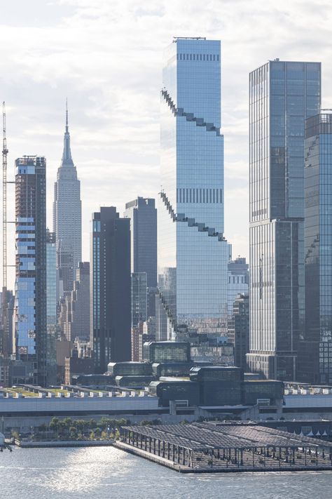 BIG's first supertall skyscraper reaches completion in New York Spiral Tower, Dystopian City, New York City Images, Conceptual Model, Bjarke Ingels Group, City Images, Urban Habitat, Linear Park, Bjarke Ingels