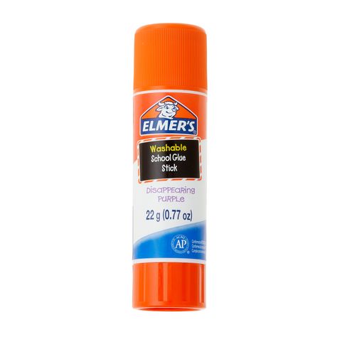 This glue stick formula has a smooth application and is great for kids. The disappearing formula goes on purple so it is easy to see when applying and dries clear when it is set. This glue stick formula has a smooth application and is great for kids! The disappearing formula goes on purple so it is easy to see when applying, and dries clear when it is set. The glue stick is safe, nontoxic and acid free. Details: Disappearing purple 22 g (0.77 oz.) stick Washes easily from hands and clothes Nonto Aesthetic Glue Stick, School Supplies Glue, Glue Stick Slime, Elmer's Glue Sloomoo Institute, Elmers Glue Stick, Back To School List, School Wishlist, Spring Arts And Crafts, Preppy School Supplies