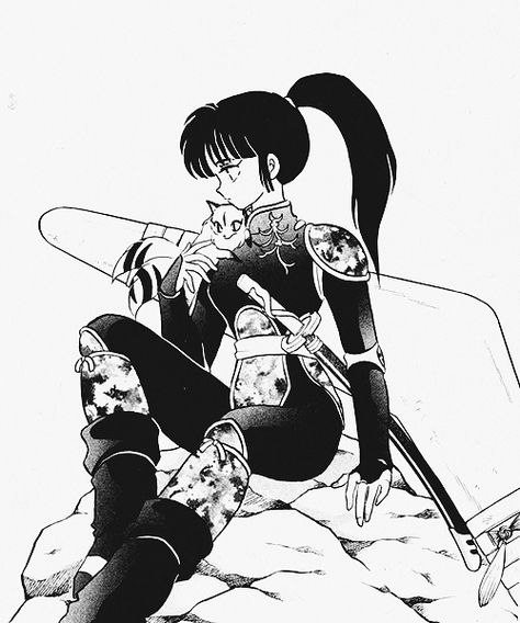 Sango and Kirara Kuchiki Byakuya, Inuyasha Love, Seshomaru Y Rin, Inuyasha Fan Art, Kagome Higurashi, Cowboy Bebop, 90s Anime, Inuyasha, Neon Genesis Evangelion