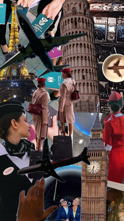 #myfirstshuffle Wallpaper Flight Attendant Aesthetic, Flight Attendant Aesthetic Wallpaper, Stewardess Aesthetic Wallpaper, Flight Attendant Collage, Airhostess Aesthetic, Air Hostess Aesthetic Wallpaper, Future Flight Attendant Aesthetic Wallpaper, Flight Attendant Wallpaper, Dream Collage Flight Attendant