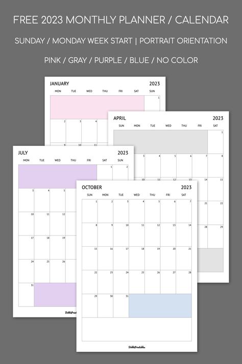 2023 Monthly Calendar, Planner Monthly Layout, Digital Planner Ideas, Free Printable Calendar Templates, Interactive Calendar, Planner Writing, Monthly Planner Template, Monthly Calendar Template, Saving For College