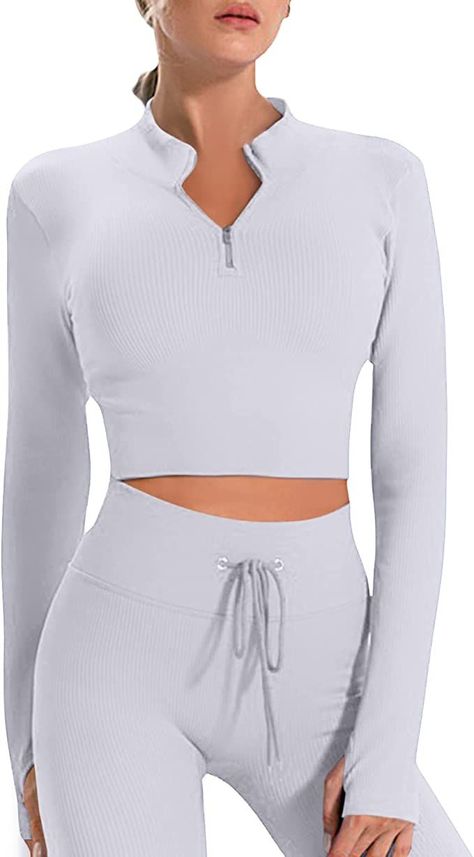 Gym Set for Women 2 Piece Long Sleeve Workout yoga & fitness yoga fitness yoga fitness beginner yoga fitness men yoga fitness model yoga fitness videos yoga&fitness yoga/fitness/health Leg Day Workouts, Long Sleeve Workout, Workout Outfits, Gym Tops, Leggings Set, Workout Sets, Ribbed Leggings, Activewear Sets, Yoga Set