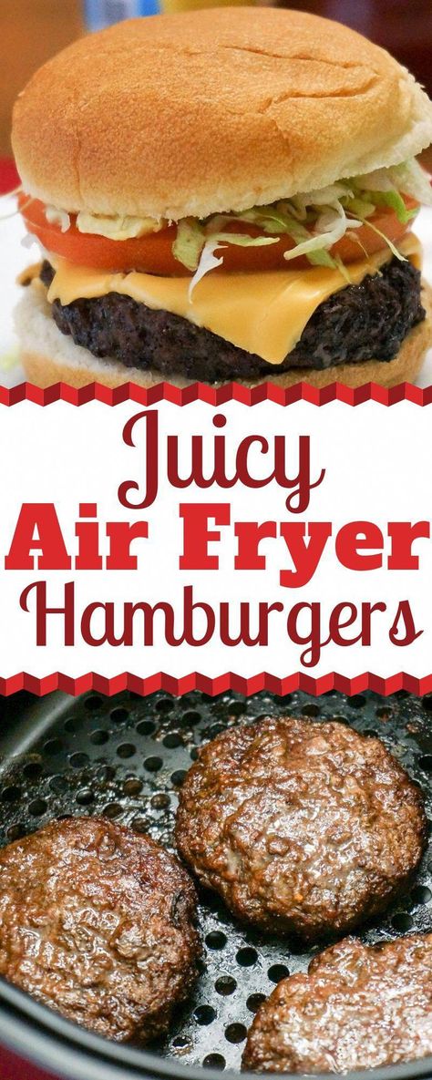 Air Fryer Hamburgers, How To Cook Hamburgers, Foods Chicken, Air Fryer French Fries, Air Fryer Chicken Wings, Air Fried Food, Air Fryer Oven Recipes, Air Fry Recipes, Best Air Fryers