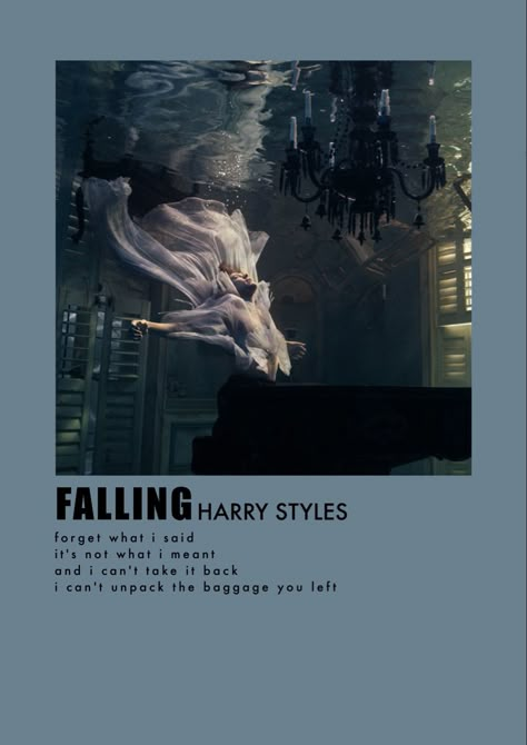 Falling By Harry Styles, Falling Harry Styles, Harry Styles Falling, Harry Styles Songs, Song Posters, Harry Styles Poster, Music Poster Ideas, Vintage Music Posters, Film Posters Minimalist