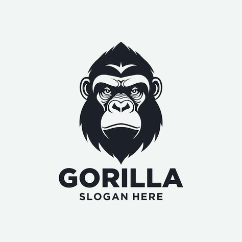 Face Logo Design, Gorilla Face, Logo Psd, Technology Icon, Face Logo, House Vector, Home Icon, Card Banner, Poster Invitation