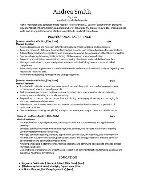 resume template medical assistant Medical Assistant Hairstyles, Letter Land, Medical Assistant Resume, Medical Assistant Student, Resume No Experience, Resignation Letters, Medical Jobs, Resume And Cover Letter, Resume Summary