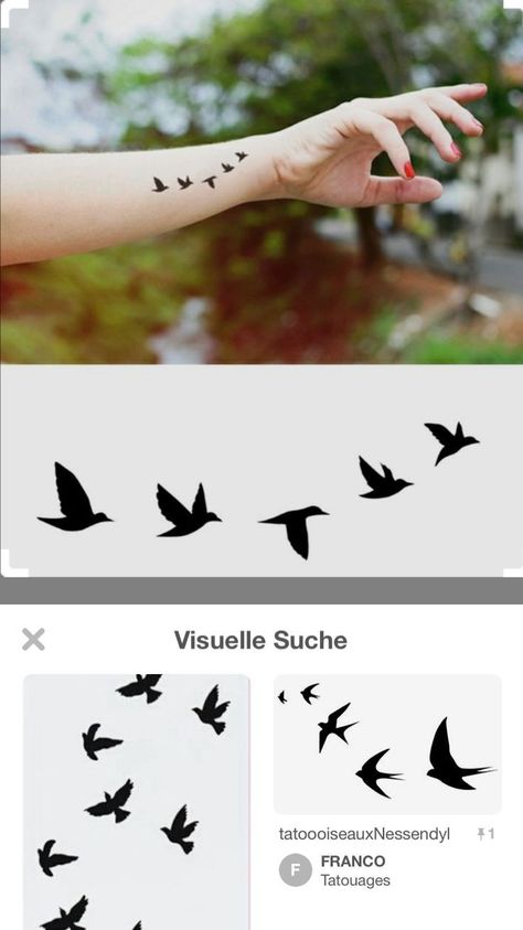 Sparrows Tattoo, Bird Silhouette Tattoos, Bird Tattoos Arm, Tiny Bird Tattoos, Bird Tattoos For Women, Molecule Tattoo, Vogel Tattoo, Bird Tattoo Wrist, Muster Tattoos