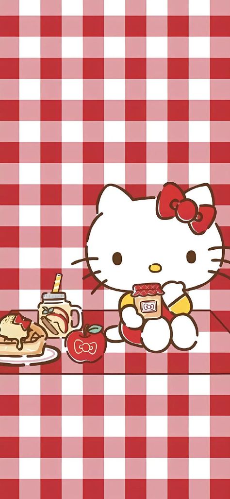 Cute Images For Wallpaper, Images Hello Kitty, Jelly Wallpaper, Hello Kitty Images, Hello Kitty Aesthetic, Kitty Drawing, Hello Kitty Backgrounds, Hello Kitty Drawing, Hello Kitty Birthday