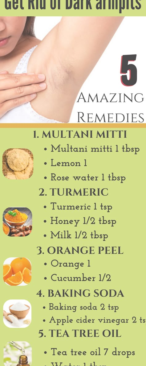 Rid Of Dark Underarms, Skin Lightening Diy, Skincare Diy, Dark Armpits, Clear Healthy Skin, Natural Skin Care Remedies, Dark Underarms, Good Skin Tips, Beauty Tips For Glowing Skin