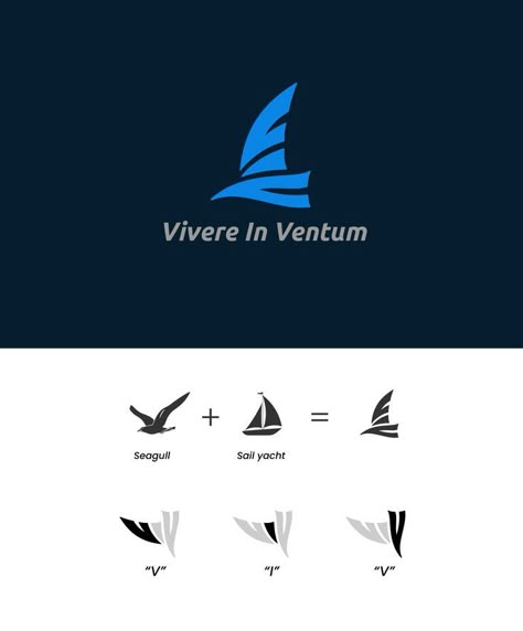 Logo design for a sailing yacht brokerage company. The logo was created by incorporating a sailing yacht and a seagull image. Get yourself a meaningful yet stunning and timeless logo designed. ⛵️🌊🚤🚢 #logo #sailling #yacht #sea #seagull #boat #sail #ship Seagull Logo Design, Sailing Logo Design Inspiration, Sail Logo Design, Boat Logo Design Ideas, Shipping Company Logo, Sea Logo Design, Ship Logo Design, Boat Logo Design, Yacht Logo