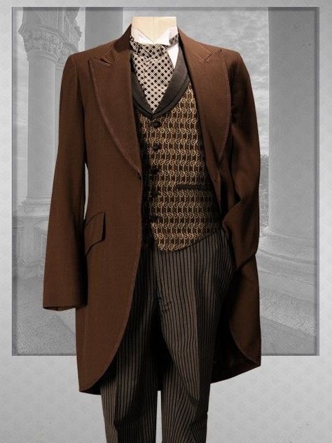 Brown Vintage Suit Men, Brown Suit Casual, Harvey Fanart, Brown Blazer Men, Vintage Brown Suit, Fashion Blazer Outfits, Blood Outfit, Mens Evening Wear, Vintage Wedding Suits