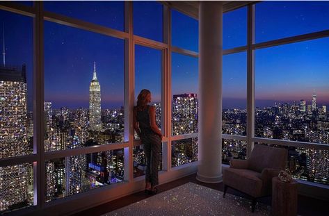 Appartement New York, Nyc Penthouse, City View Apartment, New York Penthouse, Apartment View, Manhattan Apartment, New York City Apartment, Nyc Life, New York Life