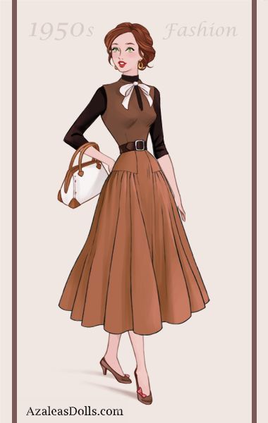 Victorian Dress Drawing, Old Fashioned Woman, Stylized Drawing, Drawing Retro, 1950 Women, Dress Vector, 1950s Fashion Dresses, Fashion Vector, Old Outfits