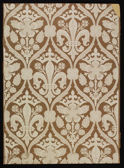 Wallpaper | Pugin, Augustus Welby Northmore | V&A Explore The Collections Medieval Tents, Augustus Pugin, Accessory Wall, Historic Design, Tudor Rose, Gothic Revival, Gothic Design, Indian Textiles, A4 Poster