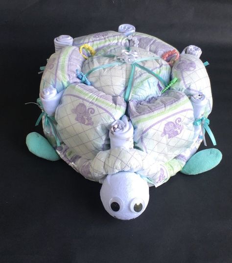 Turtle Diaper Cake, Turtle Baby Shower Theme, Safari Baby Shower Boy, Baby Shower Ideas For Boys, Turtle Baby Shower, Ocean Baby Showers, Boy Baby Shower Centerpieces, Boys Diy, Turtle Baby