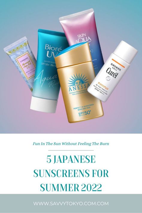 Japanese Sunscreens for Summer Japan Skincare, Japanese Sunscreen, Skincare Sunscreen, Skincare Steps, Mermaid Skin, Gel Sunscreen, Aloe Green, Clear Healthy Skin, Skin Gel