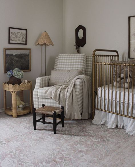 Where comfort meets classic — nursery edition✨ Thank you to @paintandpeony for the adorable inspo 🤍 #elrenehomefashions #homedecor #interiordesign #NurseryDecor #nurserydesign #nurseryinspo #moderndecor #cozydecor #neutraldecor #bedroomdecor #classicstyle #babyroom #babyroominspo Victorian Baby Nursery, Victorian Baby, Classic Nursery, Nursery Inspo, Cozy Decor, Neutral Decor, Nursery Design, Baby Nursery, Baby Room