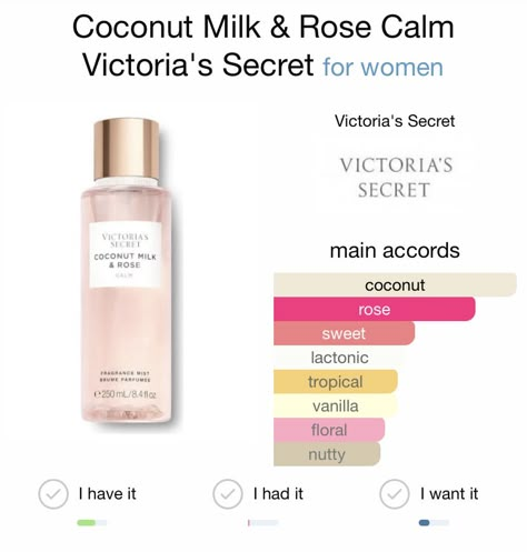 Coconut Milk And Rose Perfume, Coconut Victoria Secret Fragrance, Vs Coconut Milk And Rose, Coconut Milk And Rose Victoria Secret, Perfume Victoria Secrets, Milk Perfume, فيكتوريا سيكريت, Victoria Secret Scents, Profumo Victoria Secret