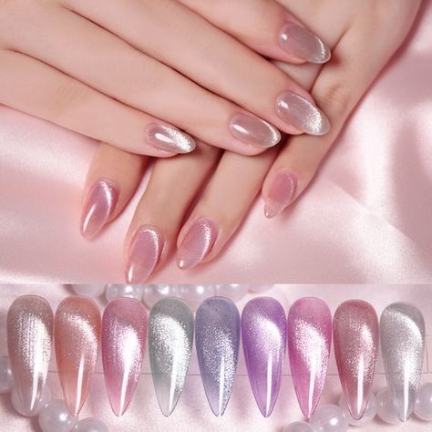 Baby Boomer Nails, Nail Ideas Acrylic, Decoration Nails, 2023 Nails, Subtle Nails, Shine Nails, Blush Nails, Cat Eye Nails, Glass Nails