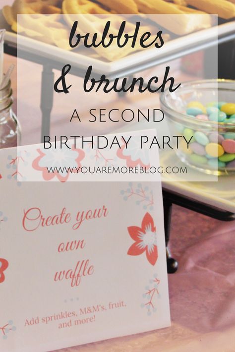 Brunch Birthday Party Ideas Kids, 2nd Birthday Brunch, Easter Brunch Quiche, Bubbles And Brunch, Party Food Birthday, Kids Brunch, Bubble Birthday Parties, 2nd Birthday Party For Girl, Bubble Birthday