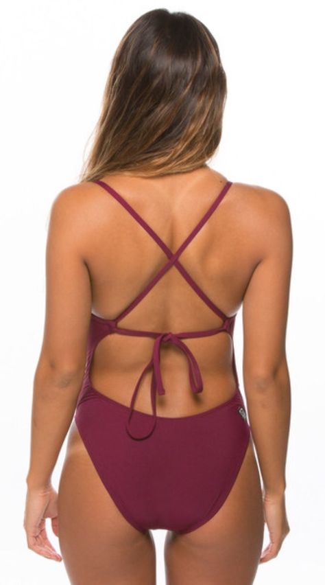 #FairfieldGrantsWishes Jolyn Swimsuit- Jackson 2 Tie-back Onesie- Cabernet Jolyn Swimsuit, Baiting Suits, Athletic Swimwear Bikinis, Jolyn Swimwear, Body Silhouette, Swim Practice, Sports Outfits, Swim Season, Swimsuits Athletic