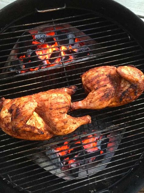 Grilled Bbq Chicken Breast, Braised Chicken Breast, Bbq Recipes Grill, Bbq Chicken Breast, Grilled Bbq Chicken, How To Split, Half Chicken, Grilling Chicken Breast, Boneless Chicken Thighs