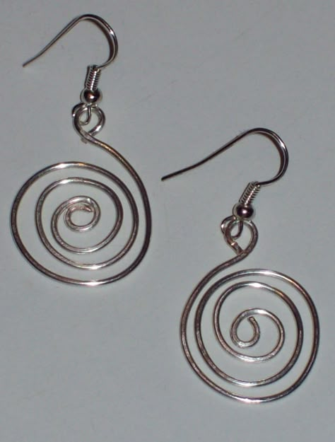 Diy Spiral Earrings, Spiral Hoop Earrings, Spiral Wire Earrings, Spiral Metal Earrings, Silver Spiral Metal Earrings, Artistic Handmade Spiral Earrings, Swirly Earrings, Handmade Spiral Copper Wire Earrings, Swirl Earrings Spirals