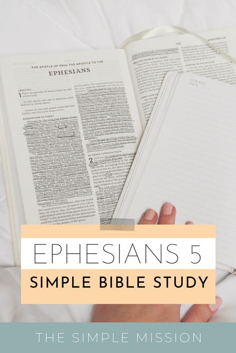 Ephesians 5 Bible Study Notes, Ephesians Study Guide, Ephesians Bible Study Notes, Toddler Bible Study, Ephesians Bible Study, Bible Study Ephesians, Simple Bible Study, Marriage Bible Study, Girl Bible Study