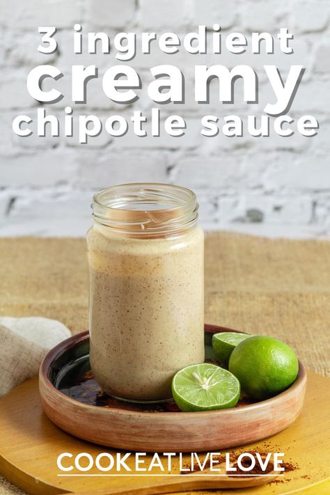 A quick and easy three ingredient sauce perfect for meal prep. Greek yogurt with the flavors of lime and chipotle is perfect for salads, grain bowls, tacos and more. A little bit spicy and perfectly creamy, this easy chipotle sauce is sure to be a hit. Get the recipe and learn more about chipotle chilies. Don't forget to signup for my email list and get a FREE gift along with recipes and vegetarian meal prep tips straight to your inbox. Meal Prep Greek, Chipotle Southwest Sauce, Creamy Chipotle Sauce, Chipotle Dressing, Greek Yogurt Sauce, Chipotle Crema, Meal Prep Tips, Creamy Avocado Sauce, Vegan Salad Dressing