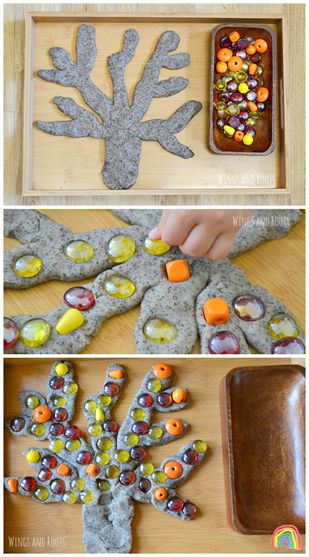 Autumn Eyfs, Dough Ideas, Eyfs Activities, Tree Study, Fall Tree, Fall Preschool, Invitation To Play, Autumn Tree, Loose Parts