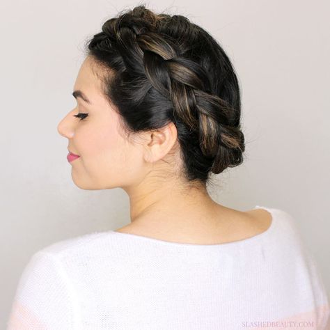 2 Princess Leia Hair Tutorials in Honor of Carrie Fisher | Slashed Beauty Princess Leia Braid Crown, Princess Leia Hoth Hair, Princess Leia Endor Hair, Star Wars Wedding Hairstyles, Princess Leia Braids, Leia Braid Crown, Princess Leia Inspired Hair, Leia Endor Hair, Leia Hoth Hair