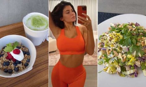 Kim Kardashian Meal Plan, Kylie Jenner Recipes, Kim Kardashian Salad Recipe, Kim Kardashian Salad, Kardashian Salads Recipes, Kylie Food, Khloe Kardashian Diet Plan, Kardashian Meals, Kim Kardashian Diet Plan