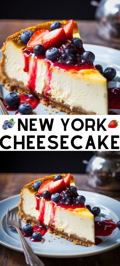 Ah, the sweet and creamy delight of New York cheesecake! This iconic dessert has been a favorite for generations, with its smooth and rich texture, a perfect balance of tang and sweetness, and oh-so-delicious graham cracker crust. Cheesecake Crust Recipe, New York Baked Cheesecake, Graham Cracker Crust Cheesecake, Perfect Cheesecake Recipe, Graham Cracker Crust Recipe, Graham Cracker Recipes, Cheesecake Crust, New York Cheesecake, Graham Cracker Crust