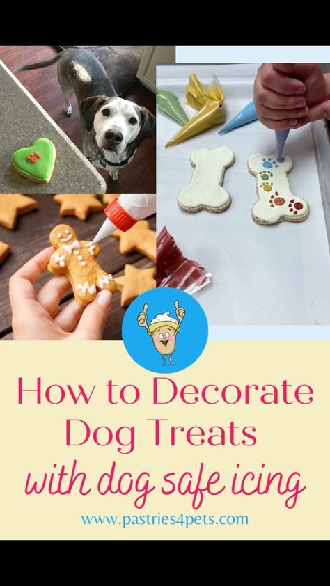 Dog Safe Icing Recipe, Dog Safe Icing, Icing For Dog Treats, Dog Treat Icing Recipe, Dog Treat Icing, Animal Foods, Dog Cake Recipes, Pet Treats Recipes, Bakery Treats