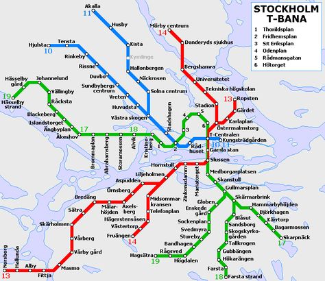 Metro map of Stockholm Full resolution Stockholm 2017, Stockholm Metro, Stockholm Travel, Underground Map, Transit Map, Metro Map, Metro System, Subway Map, George Town