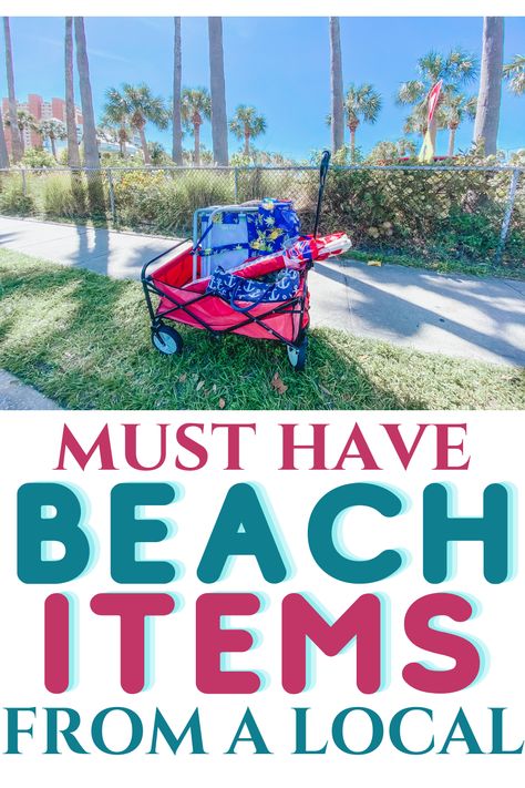 Must Have For Beach Vacation, Beach Rental Packing List, Beach Nessesities List, Packing For A Week At The Beach, Things To Do On A Beach, Beach Wagon Hacks, Beach Cooler Packing, Beach Things To Bring, Beach Items To Bring