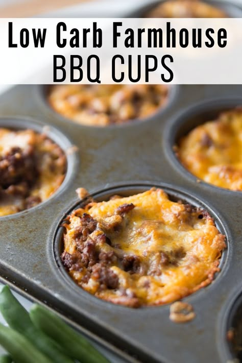 Low Carb Buffet Ideas, Low Carb Muffin Tin Recipes, Keto Muffin Pan Recipes, Keto Bbq Recipes, Low Carb Camping Food, Keto Muffin Tin Recipes, Farmhouse Muffins, Bariatric Dinner Ideas, G Hughes Sugar Free Recipes