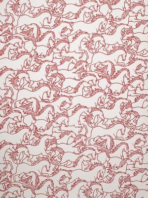 Florence Broadhurst, Horse Wallpaper, Horse Pattern, Contemporary Wallpaper, Equine Art, Horse Print, Arte Animal, Fabric Print, Horse Art