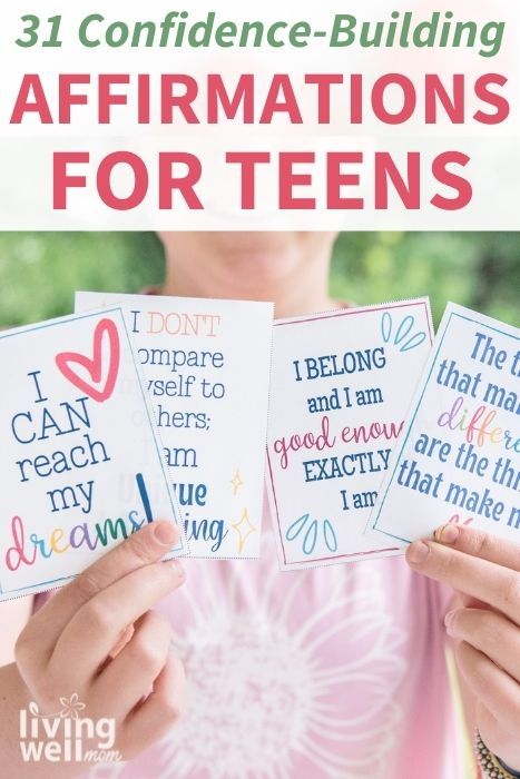 Valentine Affirmations For Teens, Daily Affirmations For Teenage Girl, Positive Self Affirmations For Teens, Teen Vision Board Ideas, Self Love Activities For Teens, Encouragement For Teens, Vision Board For Teens, Affirmations For Teen Girls, Teen Affirmations