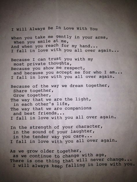 I found this poem in some letters my Grandfather wrote to my Grandmother while in World War II. I thought it was so sweet that me and my fiancé are going to use it as our Vows . Letters To Fiance, Engagement Letter To Fiance, Love Letters To Your Fiance, Letter To Grandfather, To My Fiance Quotes, Letter To Fiance, Letter To My Fiance, Sweet Letters To Boyfriend, Letter To Grandparents