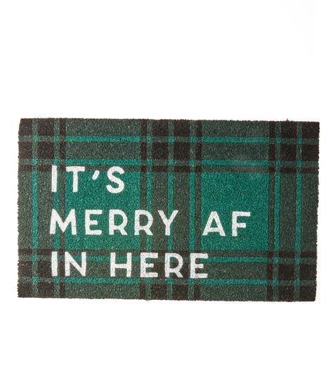 Coir Mat, Christmas Doormat, Bow Christmas, Christmas Green, Coir Doormat, White Letters, Joanns Fabric And Crafts, Plaid Design, Craft Store