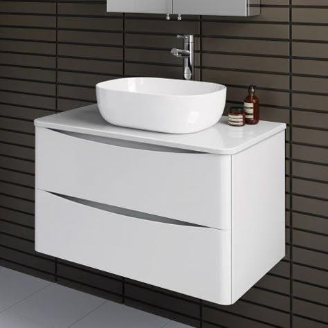 Modern Home Decor Kitchen, Washbasin Cabinet, Wash Basin Cabinet, Bathroom Sink Units, Bathroom Tile Inspiration, White Countertop, Fitted Bathroom Furniture, Beautiful Bathroom Designs, Modern Bathroom Tile