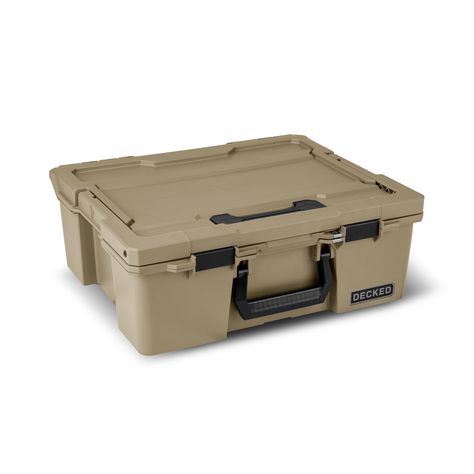 PRICES MAY VARY. FITS ALL NEW DECKED DRAWER SYSTEM: All new DECKED accessory to fit the New Version of the DECKED Drawer System. Does not fit the Legacy DECKED Drawer System. LARGE STORAGE CASE FOR DECKED SYSTEMS: This large, 32-liter box perfectly fits in DECKED Drawer Systems that are installed in truck beds or other fleet vehicles. This storage box is great as a pickup truck organizer or tool tray. It’s also ideal for storing hunting gear, outdoor gear, or other big accessories used with your Truck Bed Storage Drawers, Bug Out Kit, Truck Bed Storage, Deck Accessories, Tent Awning, Rock Sliders, Bed Storage Drawers, Roof Racks, Weather Tech