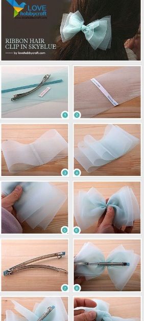 かわいい Make A Bow, Hair Bow Tutorial, Diy Bows, Bow Tutorial, Frou Frou, Diy Headband, Ribbon Hair, Ribbon Crafts, Diy Hair Bows