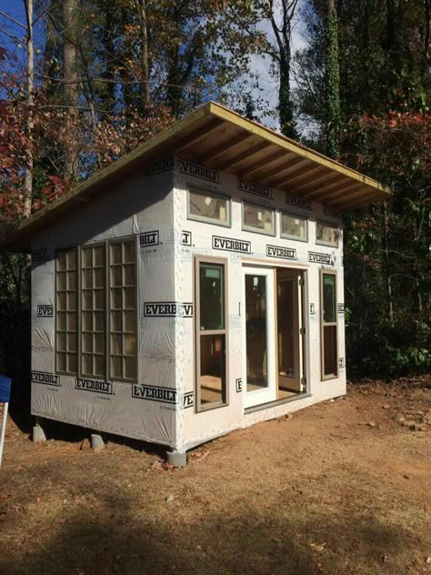 10x12 Garden Shed, Contemporary Sheds, Shed Blueprints, Cahuita, Shed Office, Build Your Own Shed, Modern Shed, Studio Shed, Shed To Tiny House